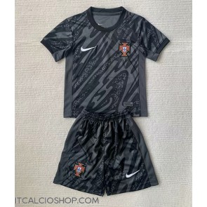 Portogallo Portiere Seconda Maglia Bambino Europei 2024 Manica Corta (+ Pantaloni corti)